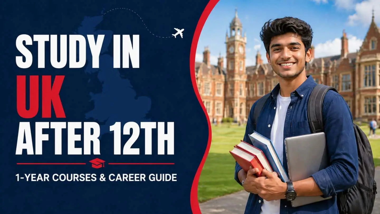 Indian student researching how to study in UK after 12th