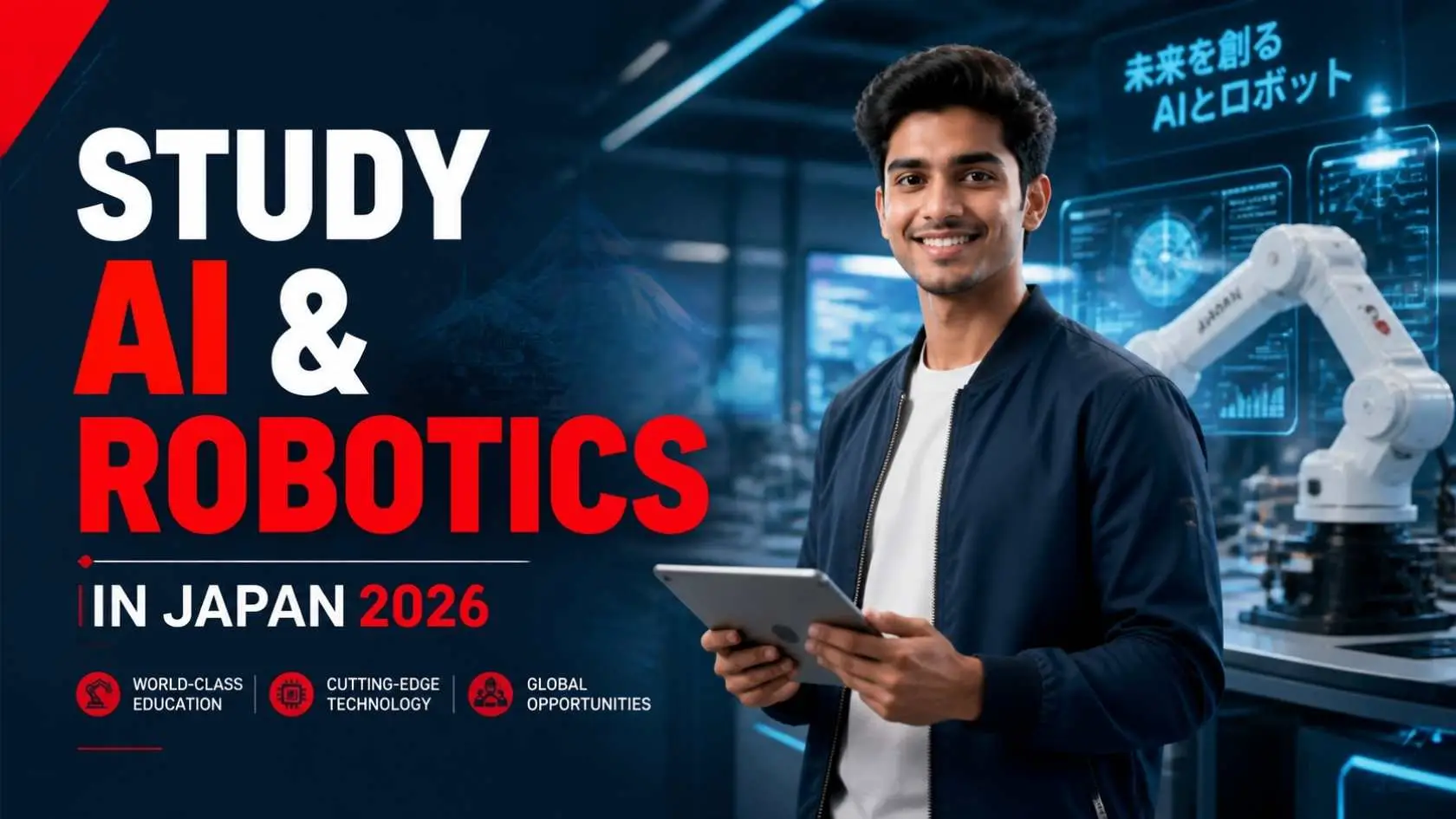 Indian student planning to study AI and Robotics in Japan