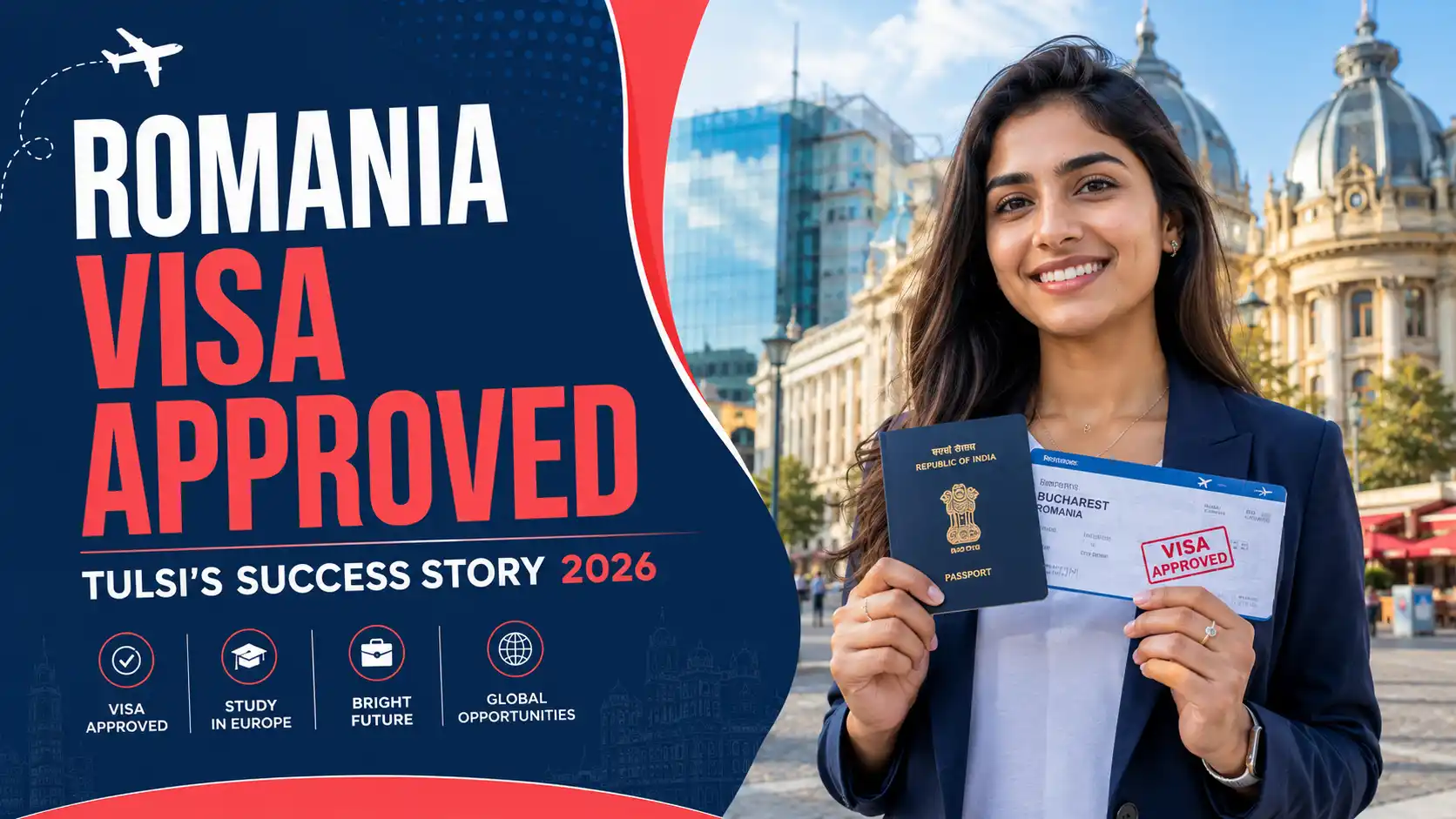 Romania Visa Success Story - Tulsi Visa Approved