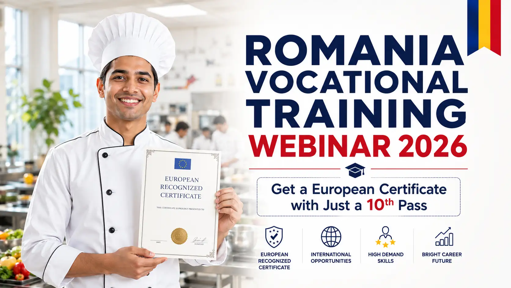Romania Vocational Training 2026 — European certificate for Indian students People's Overseas Surat
