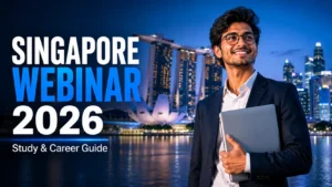 Study in Singapore Webinar 2026 — free live session for Indian students Peoples Overseas Surat