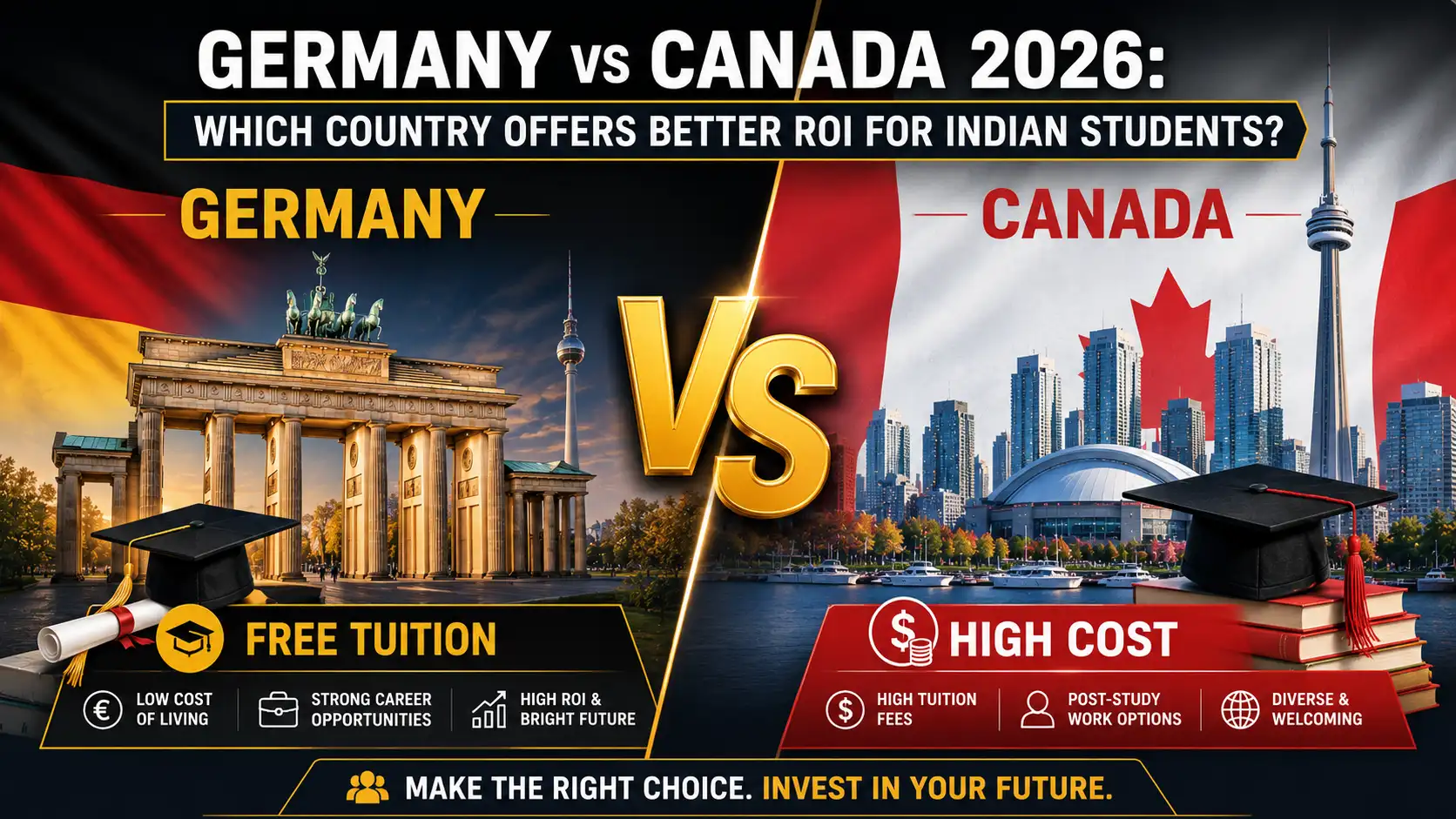 Germany vs Canada 2026: Which Country Offers Better ROI for Indian Students?