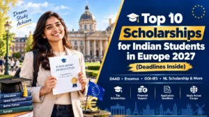 Top 10 scholarships for Indian students in Europe 2027 – deadlines and eligibility featured image